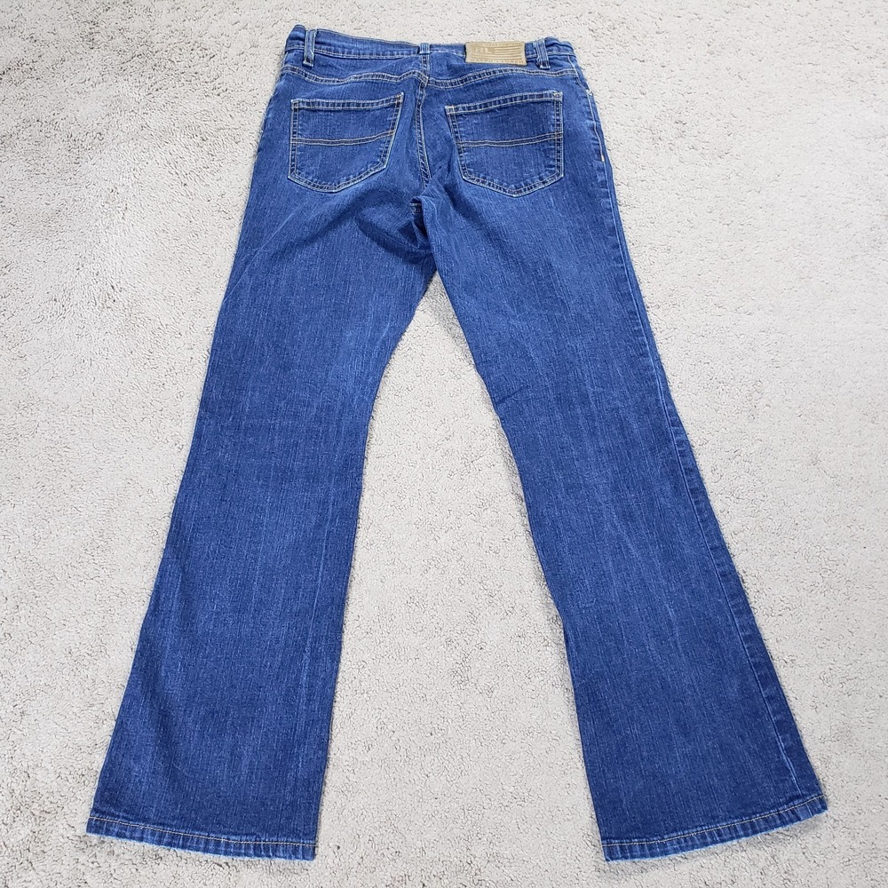 Vintage Y2K Polo Ralph Lauren Bootcut Jeans Women 6 (28x28) Blue RL Flag Western - Picture 2 of 10